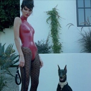 Latex high neck bodysuit